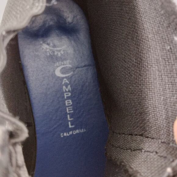 Jeffrey Campbell Rain Booties Size 9 Black Slip On Elastic Sides - Picture 6 of 9